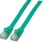 EFB Flat U/FTP (STP) Cat.6a (Gigabit) Καλώδιο Δικτύου Ethernet 0.5m Πράσινο K5545GN.0,5