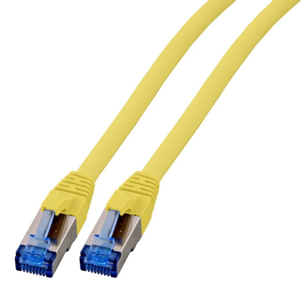EFB S/FTP Cat.6a (Gigabit) Καλώδιο Δικτύου Ethernet 3m Κίτρινο K5525FGE.3 - Image 1