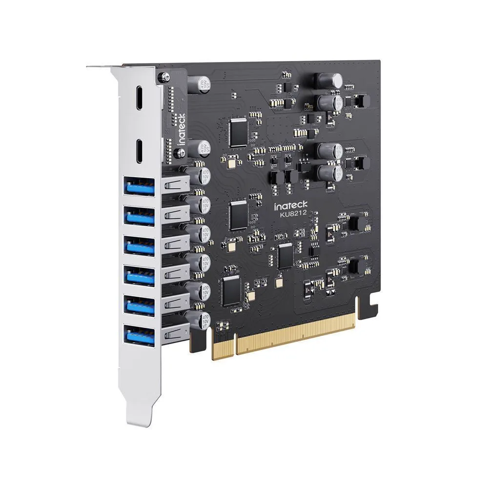 20251126120545_inateck_karta_pcie_se_thyra_usb_3_2_type_c_ku8212_black.jpeg Inateck Κάρτα PCIe σε θύρα USB 3.2 / Type-C (KU8212_BLACK) - Image 1
