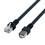 EFB SF/UTP Cat.5e (Gigabit) Καλώδιο Δικτύου Ethernet 7.5m Μαύρο K5456.7,5