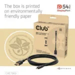 Club3D USB 2.0 Cable USB-C male - DisplayPort Μαύρο 2m CAC-1563