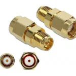 DeLock Μετατροπέας RP-SMA male σε RP-SMA female Χρυσό 1τμχ 89977
