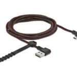Καλώδιο Delock Easy-usb 2.0 Τύπου-a Αρσενικό Easy-usb Τύπου Micro-b Αρσενικό Γωνιακό Αριστερά Δεξιά 2 Μ Μαύρο 2 Μ Usb A Micro-usb B Usb 2.0 Μαύρο