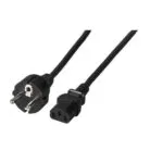 EFB Schuko - IEC C13 Cable 2m Μαύρο EK508SW.2