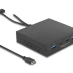 DeLock 64057 USB Front Panel 3.5″ 3.2 Gen 2 με 2 x USB Type-C & 2 x USB Type-A
