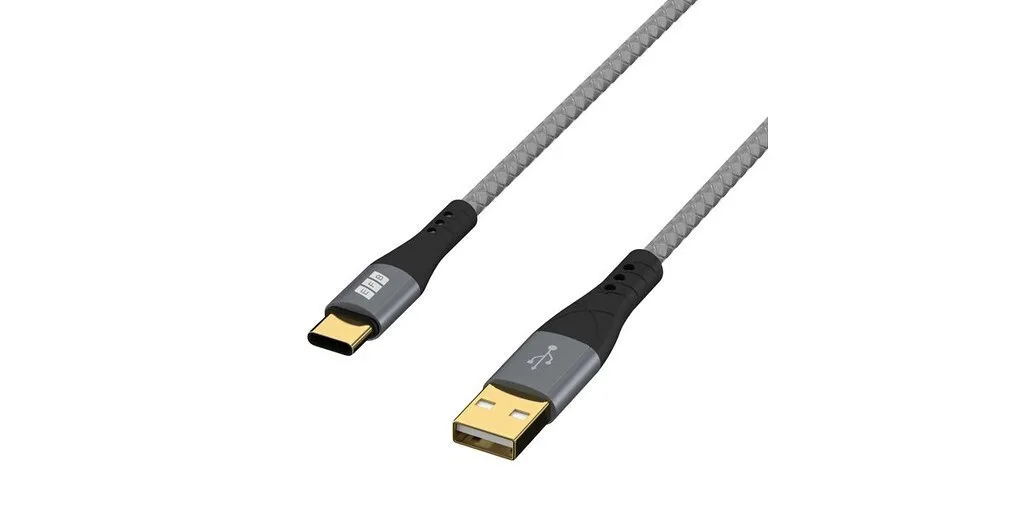 20251126124452_efb_usb_2_0_cable_usb_c_male_usb_a_60w_gri_1m.jpeg EFB USB 2.0 Cable USB-C male - USB-A 60W Γκρι 1m - Image 1