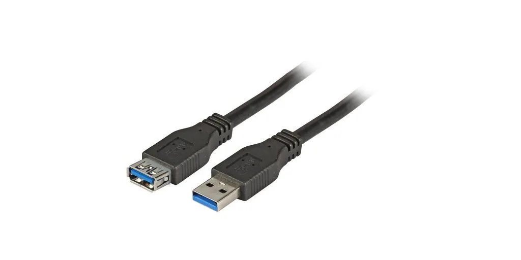 EFB USB 3.0 Cable USB-A male - USB-A male / USB-A female Μαύρο 5m K5237.5 - Image 1