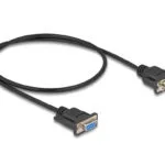 Καλώδιο Σειριακό Delock D-sub9 0,5m M F Slim Male Housing