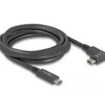 DeLock USB 3.1 Cable USB-C male - USB-C 60W PD Μαύρο 2m 80038