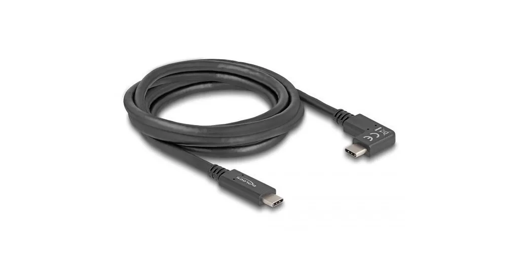 DeLock USB 3.1 Cable USB-C male - USB-C 60W PD Μαύρο 2m 80038 - Image 1