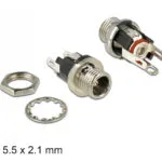 DeLock Βύσμα DC female Ασημί 89910