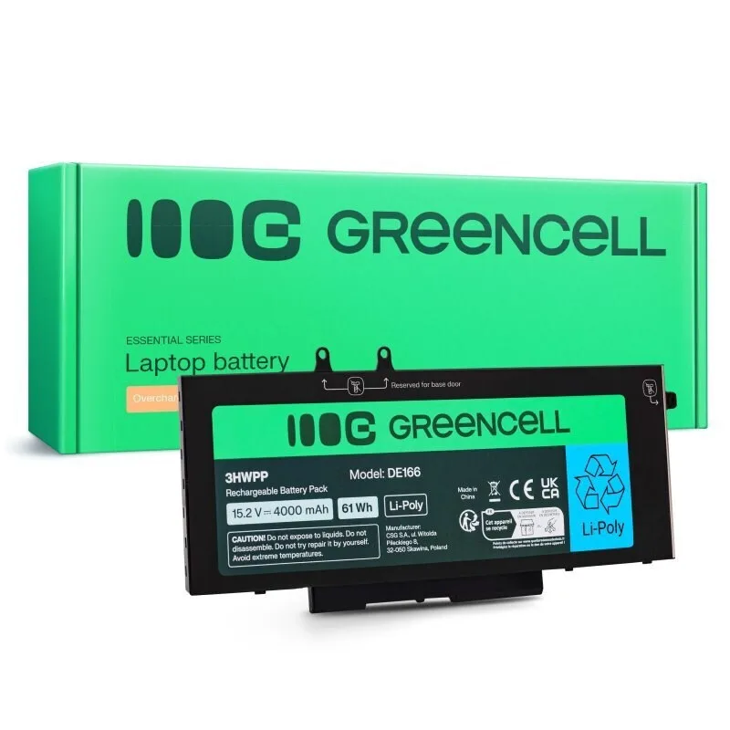 Green Cell Συμβατή Μπαταρία για Dell Latitude Dell Latitude 5400, 5401, 5410, 5411, 5500, 5501, 5510, 5511, 7591 με 4000mAh DE166 - Image 1