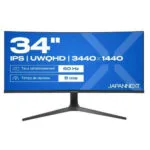 Japannext JN-IPS340UWQHD60C-C65W-HS Ultrawide IPS HDR Curved Monitor 34" QHD 3440x1440