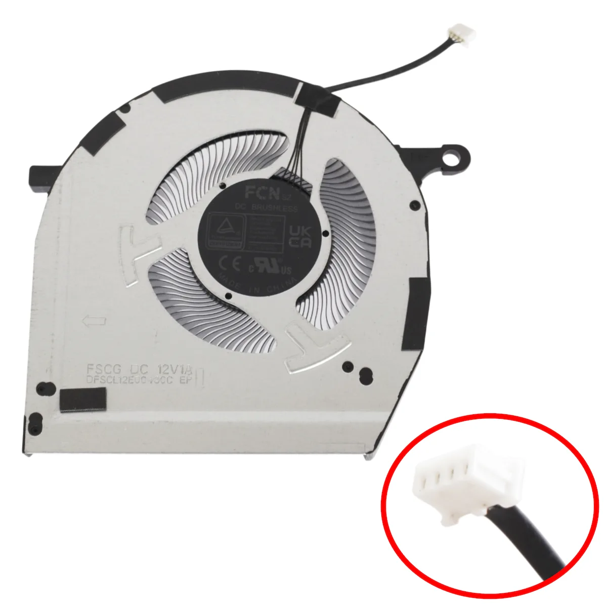 Ανεμιστηράκι Laptop Cpu Cooling Fan Lenovo Legion 5 16irx9 5-16irx9 83dg 83dg007wus 83dg004nus 5h40s21203 83dg006qck 5h40s21201 5h40s21200 5h40s21202 Dfscl12e06486c Fscg 4pin Κωδ.81581 - Image 1