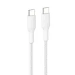 Belkin Braided USB 2.0 Cable USB-C male - USB-C 240W PD Λευκό 1m CAB025HQ1MWH