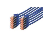 Digitus S/FTP Cat.6 (Gigabit) Καλώδιο Δικτύου Ethernet 2m Μπλε 10τμχ DK-1644-020-B-10