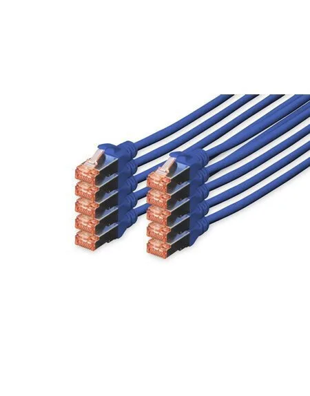 Digitus S/FTP Cat.6 (Gigabit) Καλώδιο Δικτύου Ethernet 2m Μπλε 10τμχ DK-1644-020-B-10 - Image 1