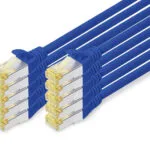 Digitus U/UTP Cat.6a (Gigabit) Καλώδιο Δικτύου Ethernet 2m Μπλε 10τμχ DK-1644-A-020-B-10