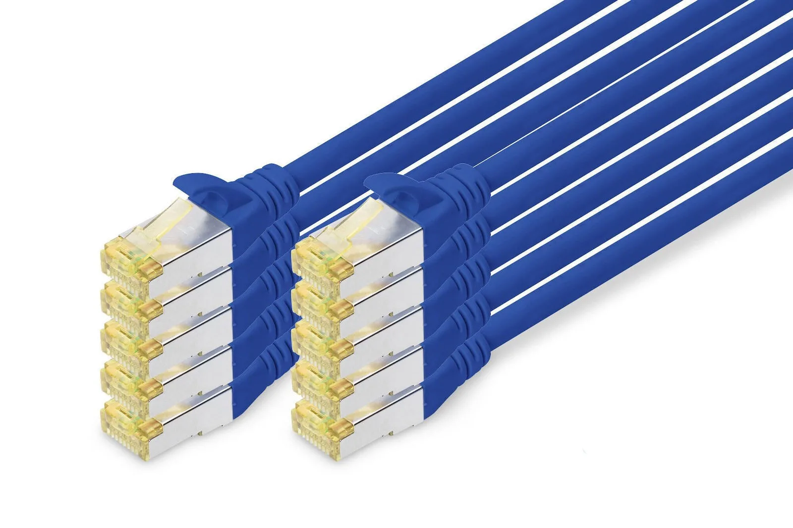 Digitus U/UTP Cat.6a (Gigabit) Καλώδιο Δικτύου Ethernet 2m Μπλε 10τμχ DK-1644-A-020-B-10 - Image 1