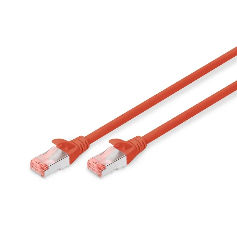 Digitus S/FTP Cat.6 (Gigabit) Καλώδιο Δικτύου Ethernet 2m Κόκκινο 10τμχ DK-1644-020-R-10 - Image 1