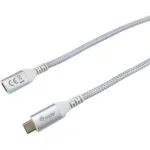 Equip USB 3.2 Cable USB-C male - USB-C female 100W PD Λευκό 1m 128376