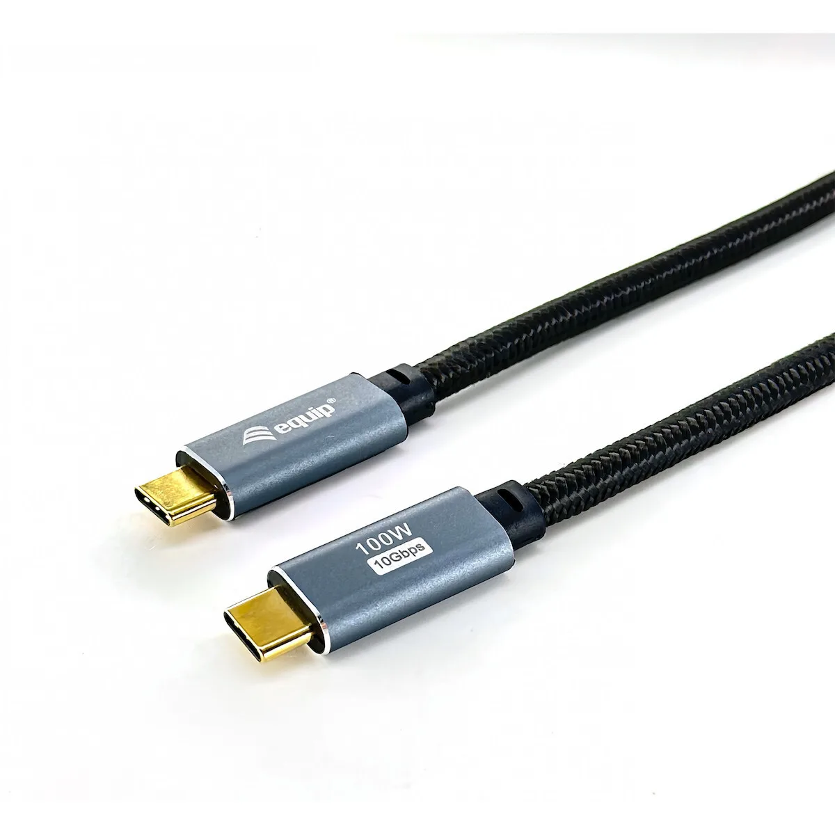 20251212131001_equip_braided_usb_3_2_cable_usb_c_male_usb_c_100w_mayro_2m_128357.jpeg Equip Braided USB 3.2 Cable USB-C male - USB-C 100W PD Μαύρο 2m 128357 - Image 1