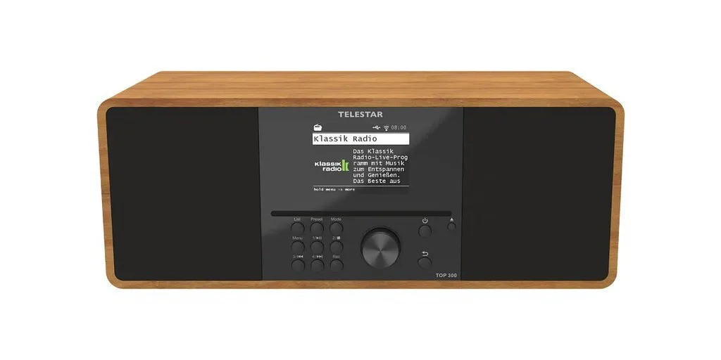 20251212134825_telestar_ichosystima_2_0_top_300_5701300_15w_me_cd_player_wifi_kai_bluetooth_mayro.jpeg TELESTAR Ηχοσύστημα 2.0 Top 300 5701300 15W με CD Player, WiFi και Bluetooth Μαύρο - Image 1