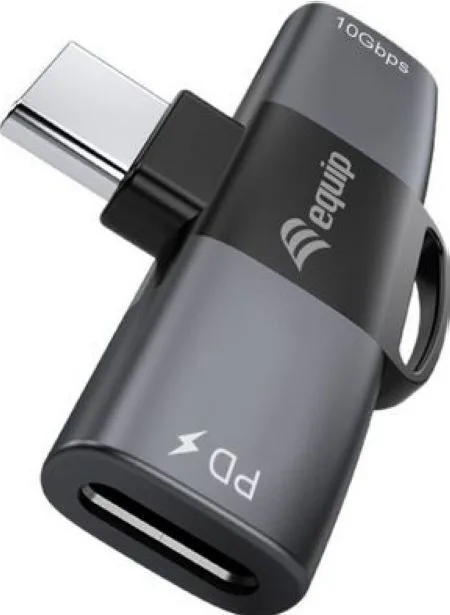 Equip Μετατροπέας USB-C male σε USB-C 2x female Γκρι 1τμχ 133479 - Image 1