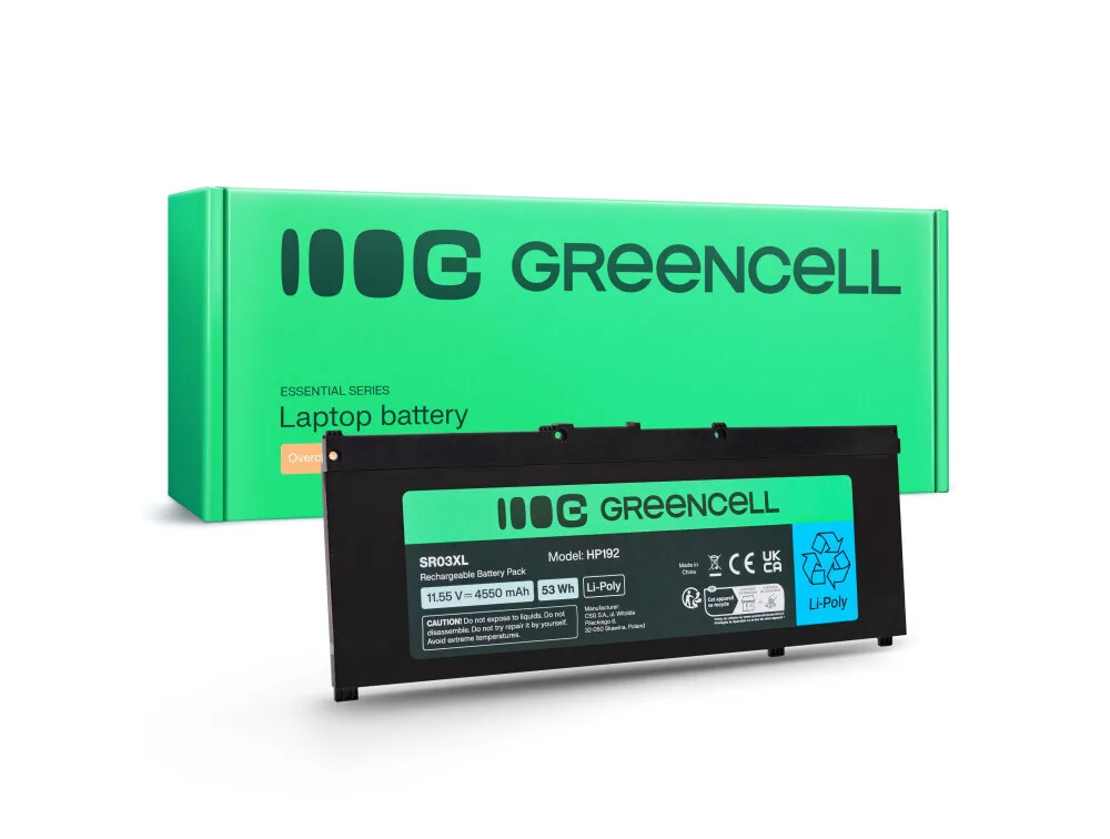Green Cell Συμβατή Μπαταρία για HP Pavilion HP Pavilion Gaming 15, TPN-Q194, SR04XL, 15-CX με 4550mAh SR03XL - Image 1