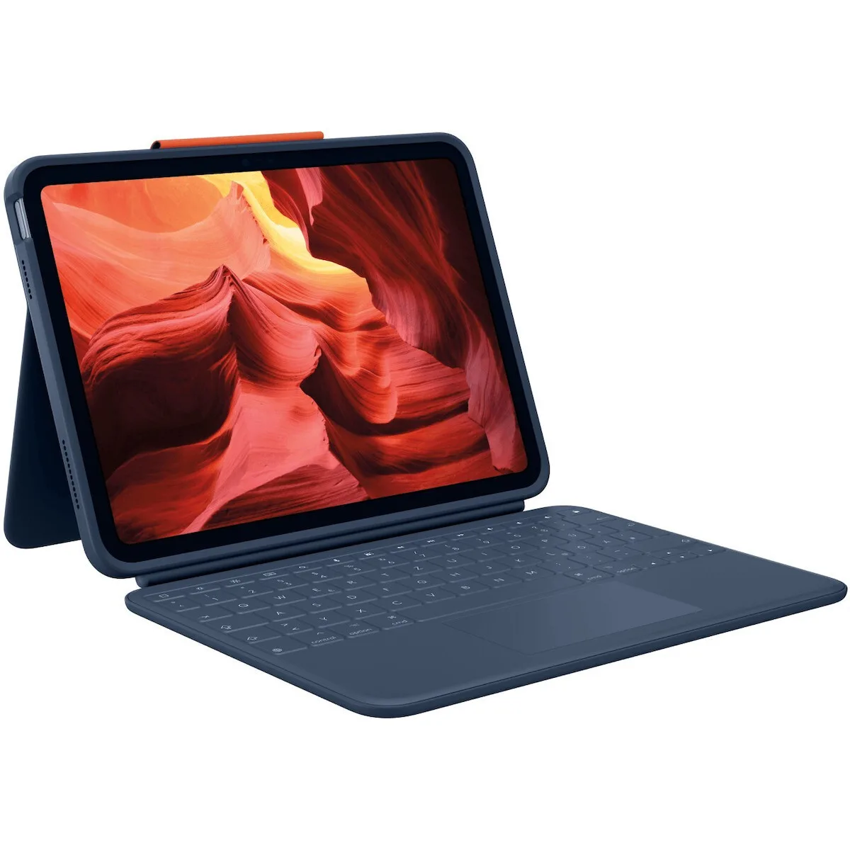 20251218130652_logitech_combo_4_touch_flip_cover_anthektiki_me_pliktrologio_mple_ipad_10th_gen.jpeg Logitech Combo 4 Touch Flip Cover Ανθεκτική με Πληκτρολόγιο Μπλε (iPad 10th gen) - Image 1