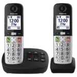 Panasonic KX-TGU432EXB Ασύρματο Τηλέφωνο Duo Μαύρο