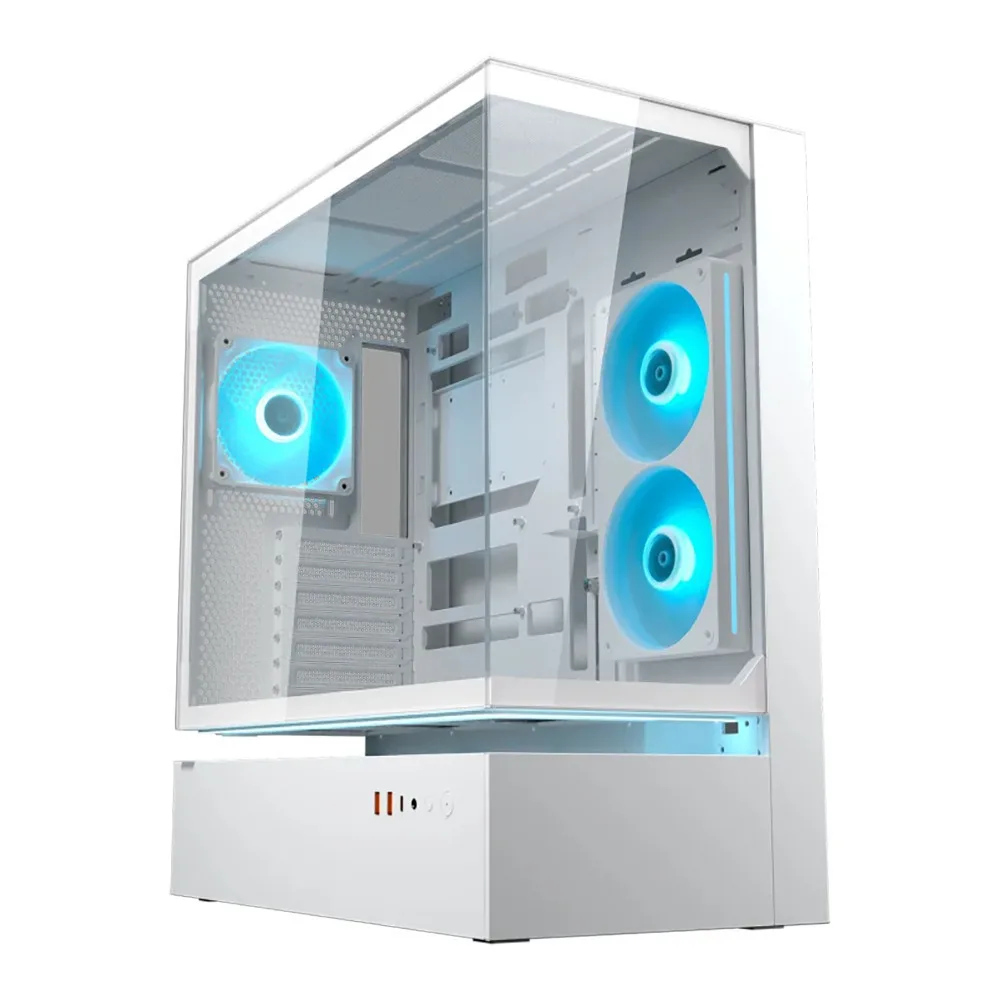 Cougar CFV235 Gaming Midi Tower Κουτί Υπολογιστή με Πλαϊνό Παράθυρο και RGB Φωτισμό Λευκό - Image 1