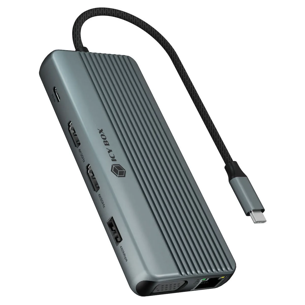 20251224164331_icy_box_usb_c_docking_station_me_hdmi_4k_pd_ethernet_gri_ib_dk4062_cpd.jpeg Icy Box USB-C Docking Station με HDMI 4K PD Ethernet Γκρι (IB-DK4062-CPD) - Image 1