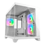 Cougar FV150 MINI Gaming Mini Tower Κουτί Υπολογιστή με Πλαϊνό Παράθυρο Λευκό