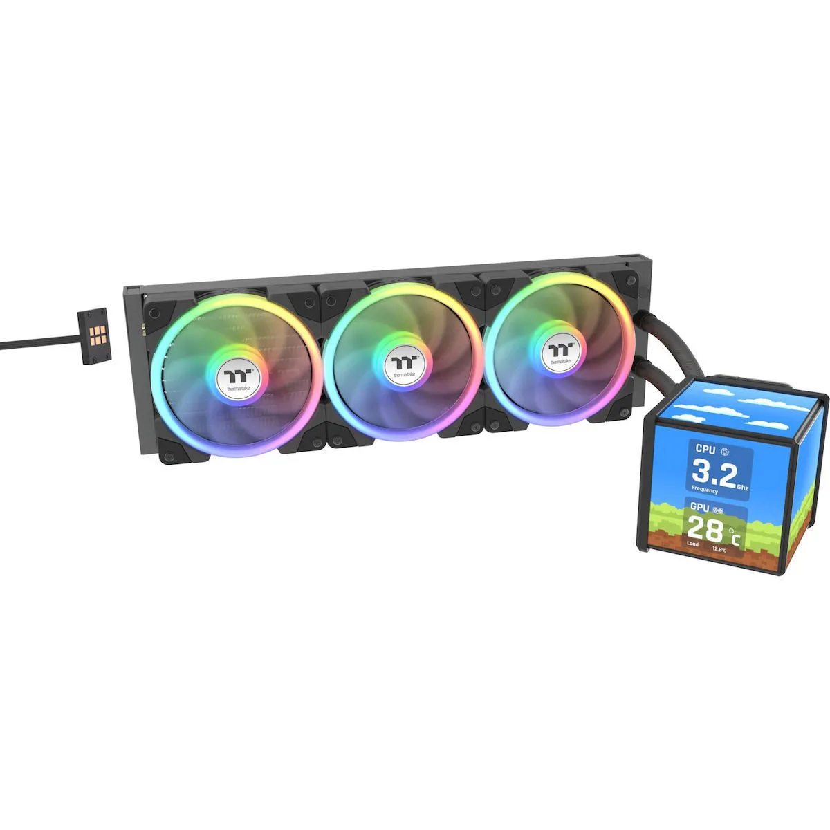 Thermaltake MINECUBE 360 Ultra AIO Υδρόψυξη AIO CPU με 3 Ανεμιστήρες 120mm και ARGB Φωτισμό - Image 1