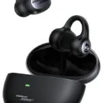 Baseus Inspire XC1 Open Ear Bluetooth Handsfree Ακουστικά με Αντοχή στον Ιδρώτα και Θήκη Φόρτισης Μαύρα