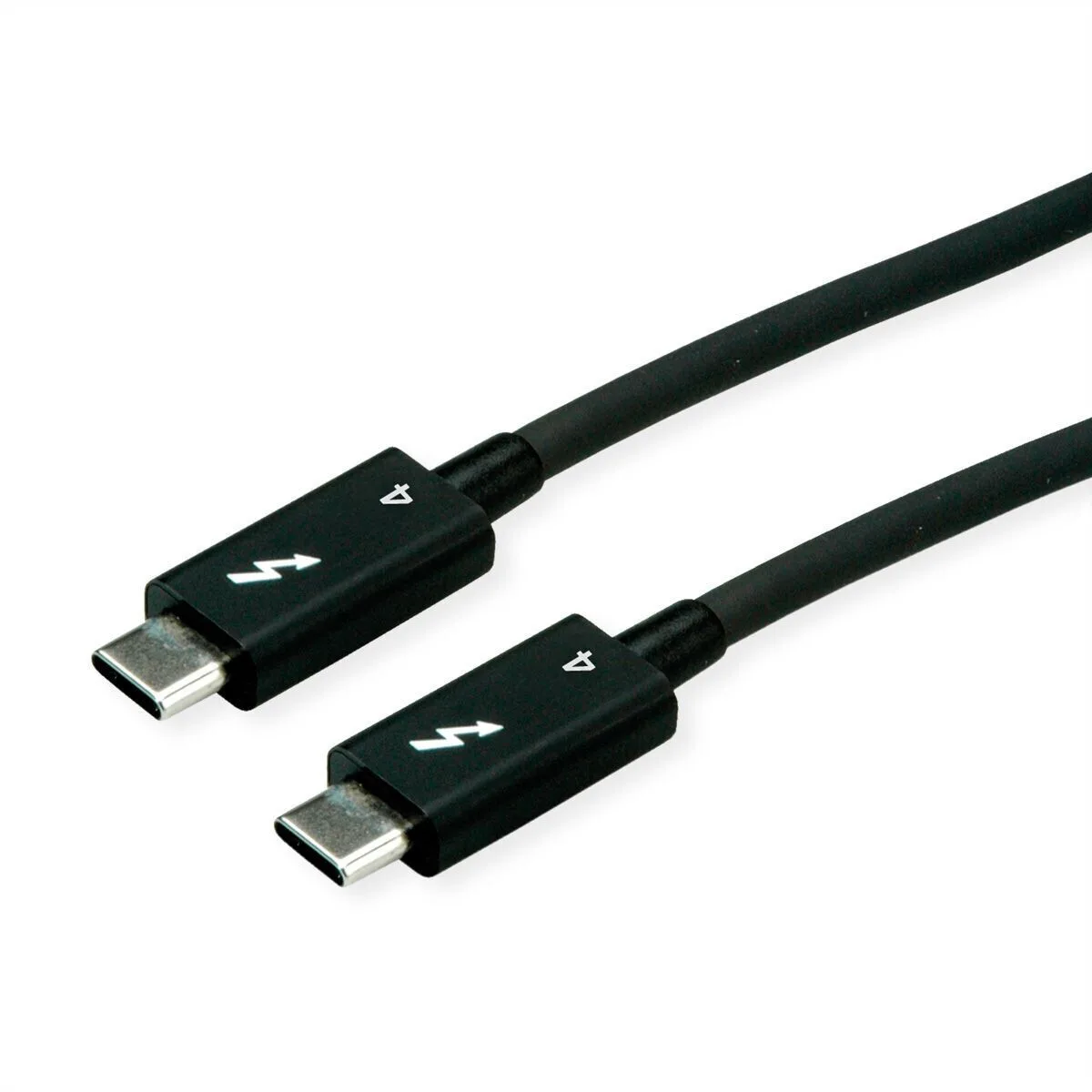 20260107094041_roline_thunderbolt_4_cable_roline_11_02_9046_usb_type_c_passive_8k_60hz_40gb_100w_t_t_1m_black.jpeg Roline Thunderbolt 4 Cable Roline 11.02.9046 Usb Type C Passive 8k 60hz 40gb 100w T-t 1m Black - Image 1