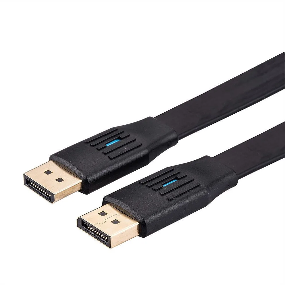 Roline Cable 11.99.5863 Displayport M To Displayport M Flat 8k@60hz 3m Black - Image 1