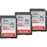 Sandisk Ultra 3-Pack SDHC 32GB U1 UHS-I 120MB/s
