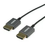 Roline Hdmi Cable Ultra Hd 8k60hz Ultra Slim Black 1.5m Roline 11.04.5937