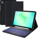 Tech-Protect Flip Cover με Πληκτρολόγιο στα Αγγλικά US Μαύρη (Galaxy Tab A9 / Galaxy Tab A11)