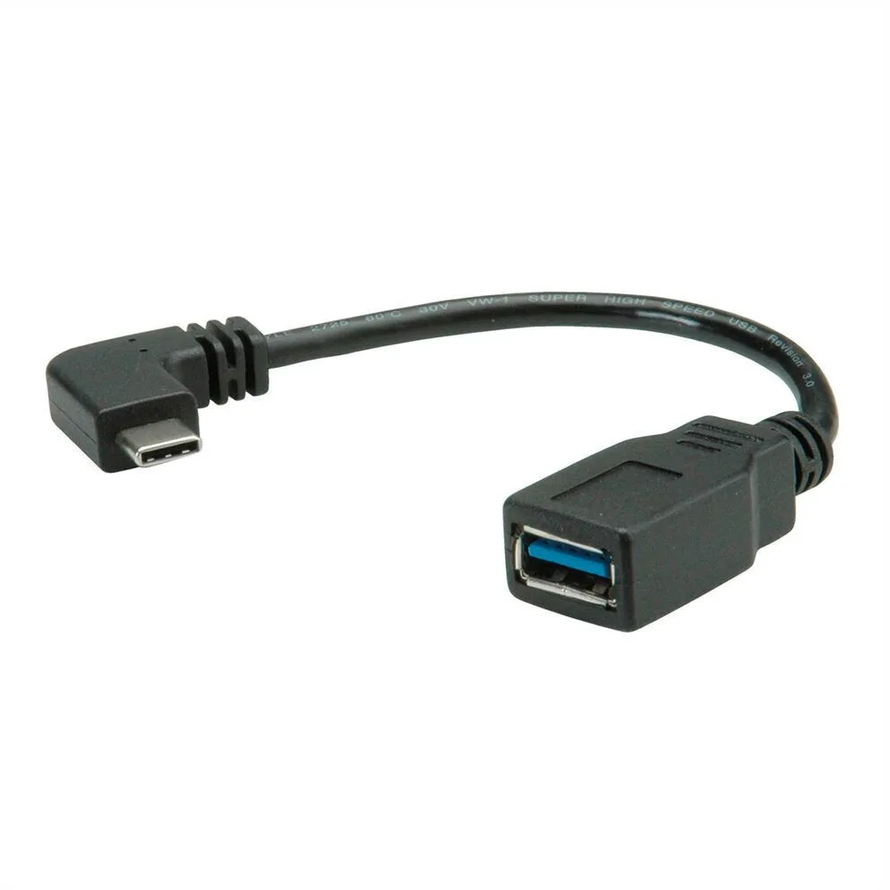Roline Adapter 11.02.9031 Usb C M To Usb A F 0.15 M Black - Image 1