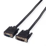 Value Cable DVI-D male - VGA male 2m Μαύρο (11.99.5420)