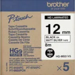 Brother Ταινία Ετικετογράφου σε Ασημί Χρώμα 5τμχ