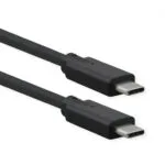 Roline Braided USB 3.0 Cable USB-C male - USB-C 100W PD Γκρι 0.5m 11.02.9070