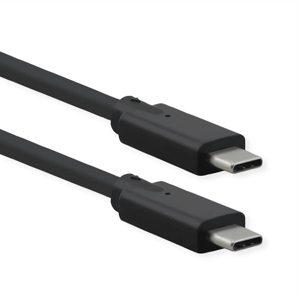 20260114123822_roline_braided_usb_3_0_cable_usb_c_male_usb_c_100w_gri_0_5m_11_02_9070.jpeg Roline Braided USB 3.0 Cable USB-C male - USB-C 100W PD Γκρι 0.5m 11.02.9070 - Image 1