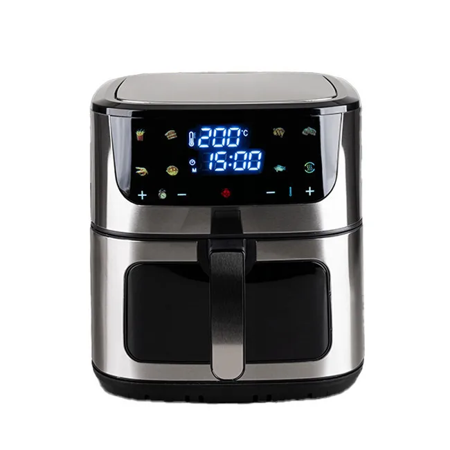 20260115123914_silver_air_fryer_8lt_mayro_agdm_fry_stla_003.jpeg Silver Air Fryer 8lt Μαύρο AGDM-FRY-STLA-003 - Image 1
