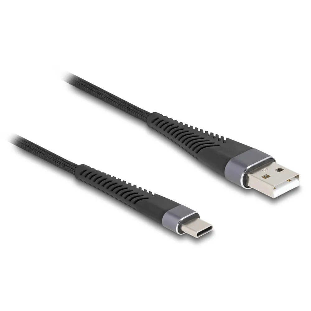 DeLock USB 2.0 Cable USB-C male - USB-A 60W Μαύρο 3m 81123 - Image 1