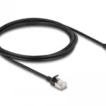 DeLock S/FTP Cat.6a (Gigabit) Καλώδιο Δικτύου Ethernet 2m Μαύρο