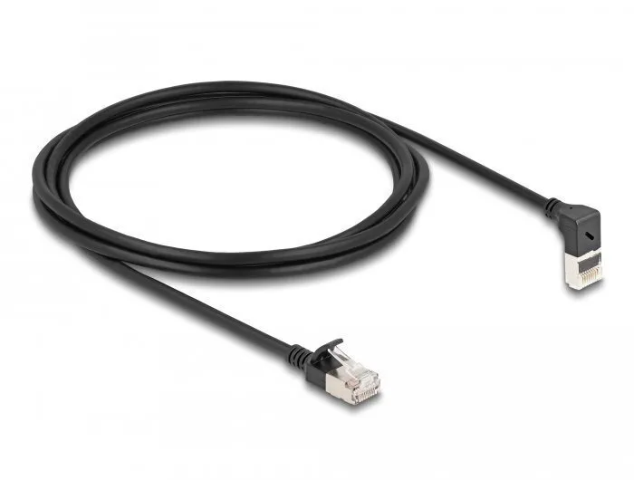 20260116100117_delock_s_ftp_cat_6a_kalodio_diktyou_ethernet_2m_mayro_1tmch.jpeg DeLock S/FTP Cat.6a (Gigabit) Καλώδιο Δικτύου Ethernet 2m Μαύρο - Image 1